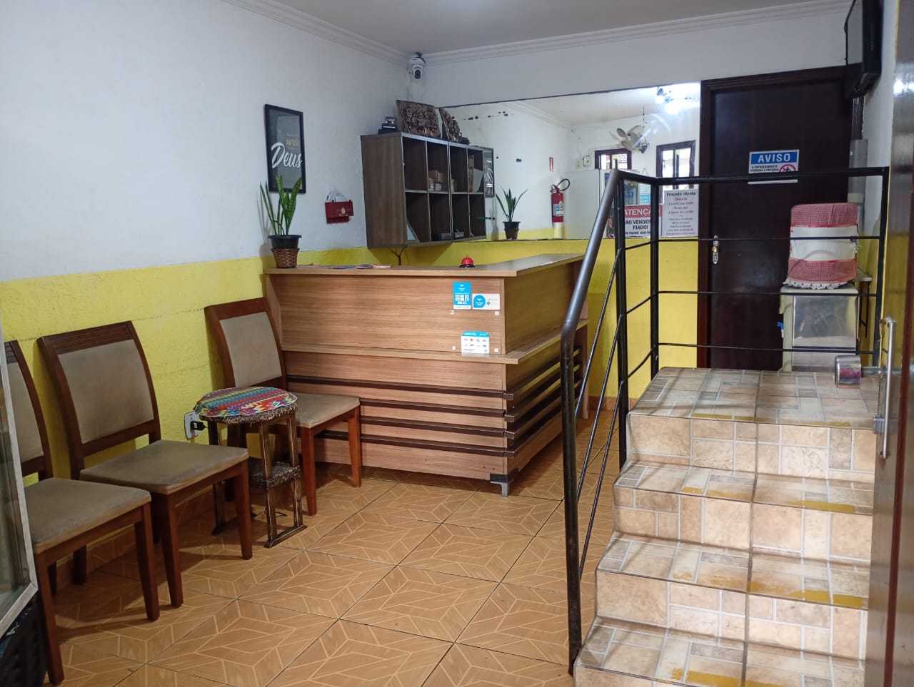 Recepção da Pousada Renê